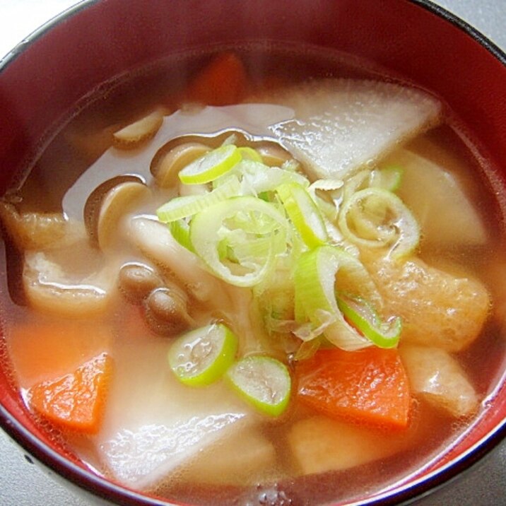 残り野菜でけんちん汁風